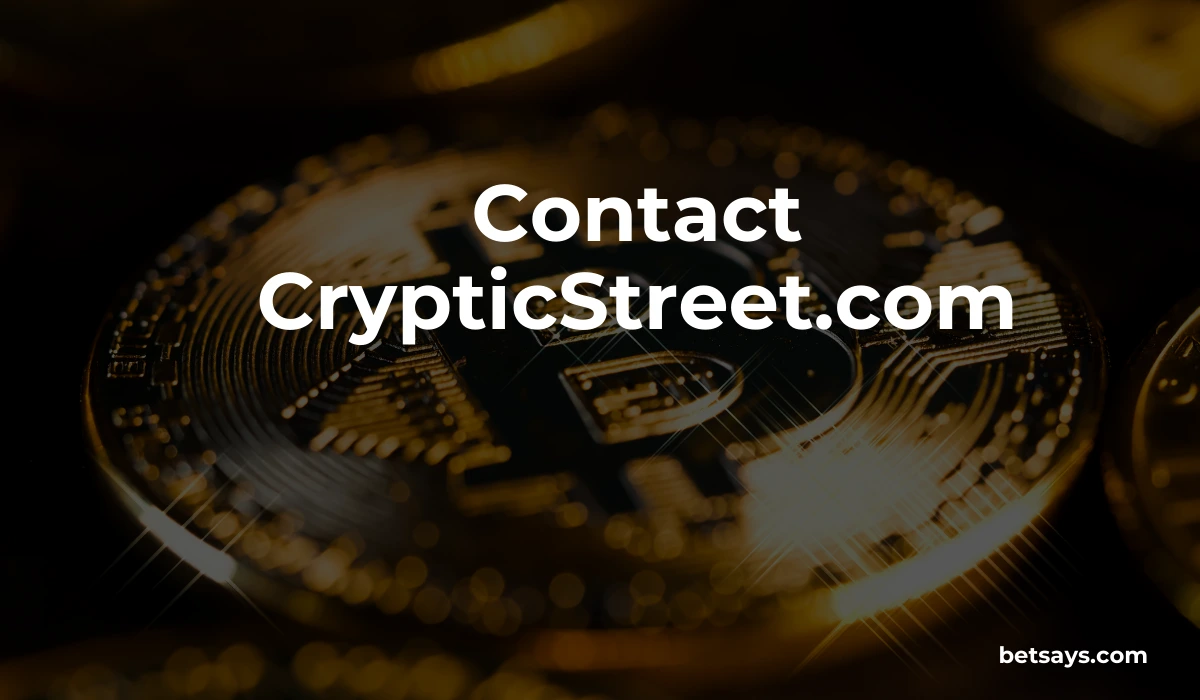 Contact CrypticStreet.com